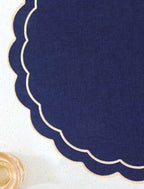 Scalloped Round Table Placemats Set of 4 - High Class Touch