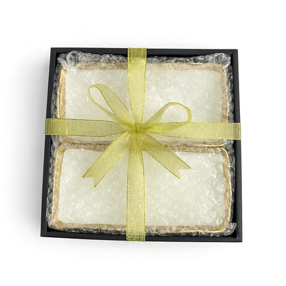 White Porcelain Chip and Dip Bowl with Gold Border 12" X 7"