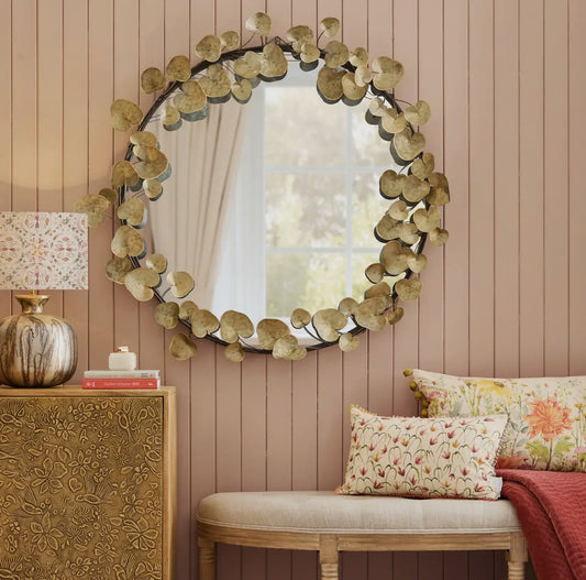 Leaves Frame Antique Wall Mirror