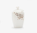 Gold Floral Sugar Jar with lid