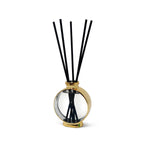 Gold Plated and Glass Reed Diffuser, White Flower Scent - High Class Touch