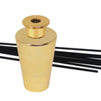 Polished Gold Reed Diffuser and Bamboo Sticks - High Class Touch