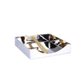 Napkin Holder - Gold/ Nickel Gold Mosaic Design - High Class Touch