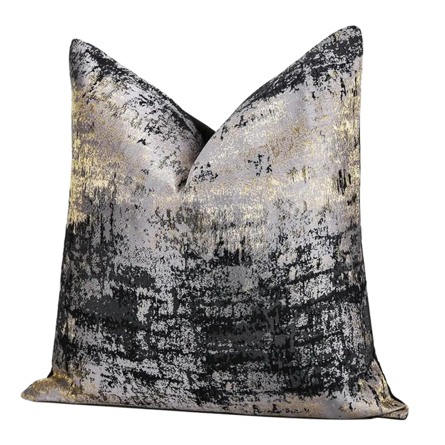 Silver, Black, Gold Cushion Cover