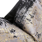 Silver, Black, Gold Cushion Cover - High Class Touch