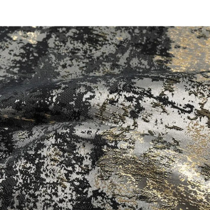 Silver, Black, Gold Cushion Cover