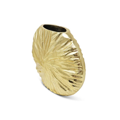 Gold Textured Vase Circle Shape