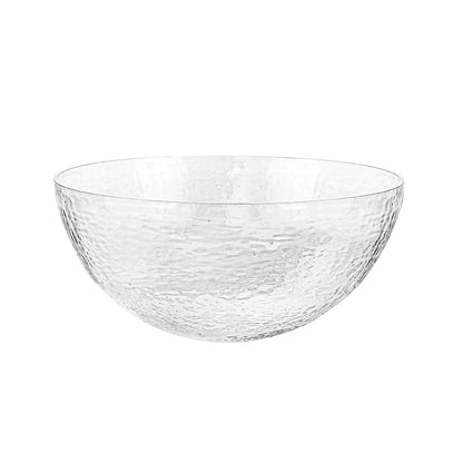 Salad Bowl with Glass Insert Gold and Clear Ball Legs - 11"D