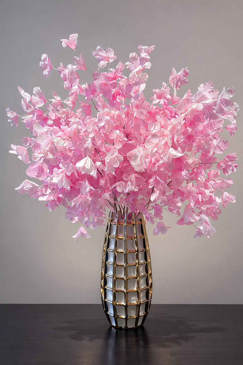 Rose pink Faux Eucalyptus Flowers