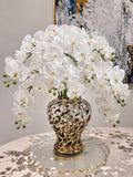 Orchids Faux Flower Arrangement