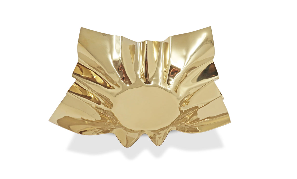 Gold Fruit Bowl Sharing Platter - High Class Touch