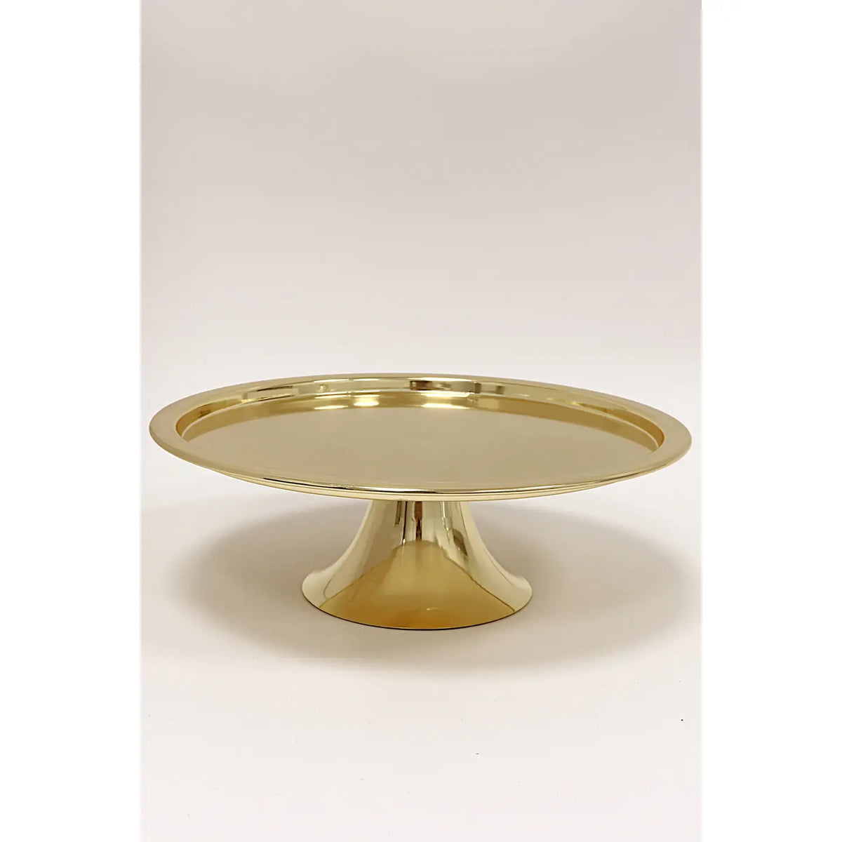 Cake Dome Gold with Clear Ball Knob - 11"-High Class Touch