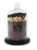 Match Holder Jar and Dome with Gold/Smoked Base-High Class Touch