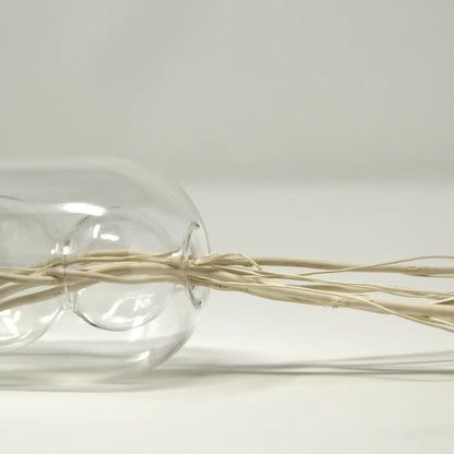 Clear Reed Diffuser with White Circular Inlay