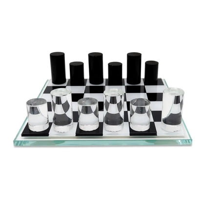 Black and Crystal Chess Game High Class Touch 