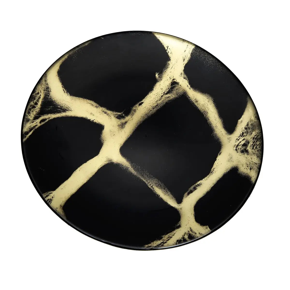 Black and Gold Marbleised Dinnerware Dinnerware Sets High Class Touch - Home Decor 