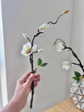 Faux Magnolia Flowers Arrangement - High Class Touch