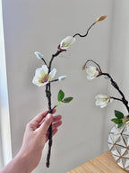 Faux Magnolia Flowers Arrangement - High Class Touch