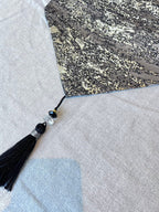 Gold and Silver Table Runner with Tassels - High Class Touch