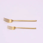 Gold Flat Handle 20 Pc Cutlery Set, Service For 4 - High Class Touch