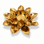 Gold Flower Shaped Tealight Holder - High Class Touch