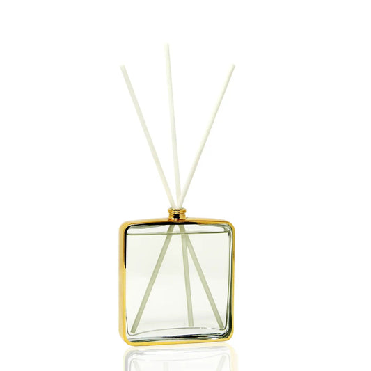 Gold Framed Square Shaped Diffuser Diffuser High Class Touch - Home Decor 