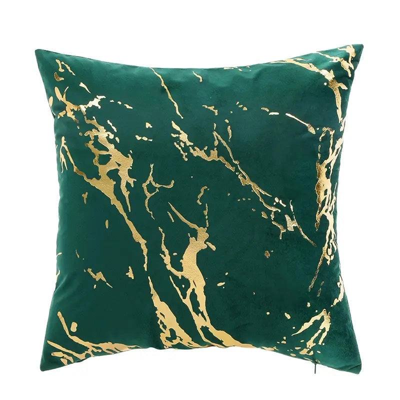 Gold Marble Pattern Design Velvet Cushion Covers Cushions & Pillows High Class Touch - Home Decor 