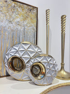 Gold Tall Floor Candle Holder Candlesticks with spiral design - High Class Touch