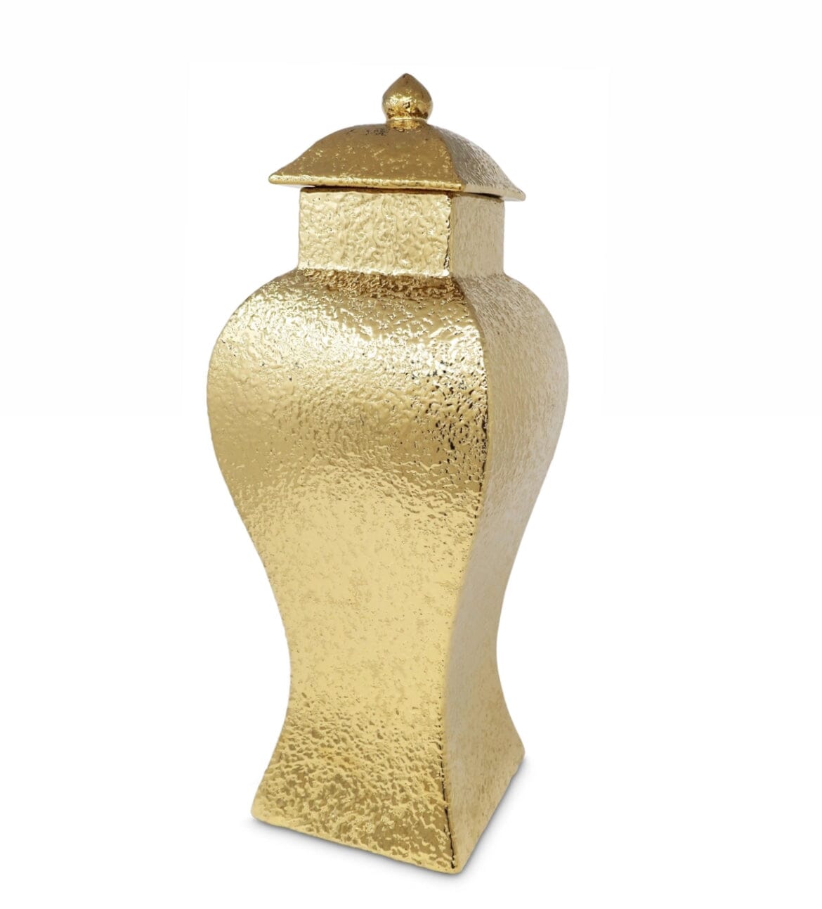 Hammered Gold Ginger Jar GingerJar High Class Touch - Home Decor 