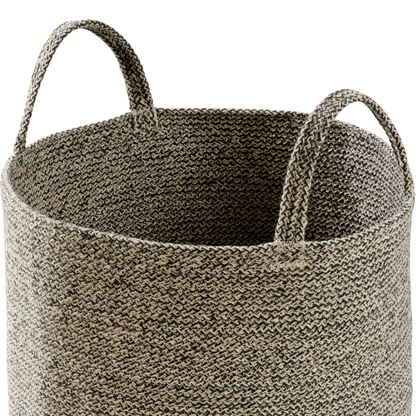 Large Woven Cotton Laundry Basket