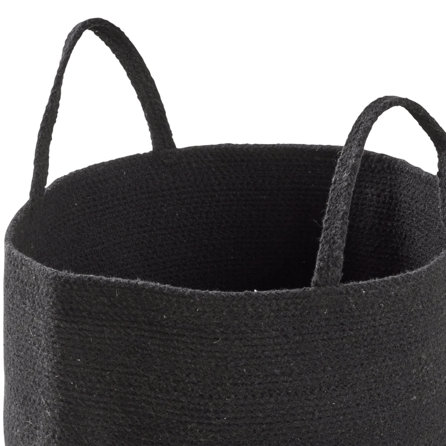 Large Woven Cotton Laundry Basket
