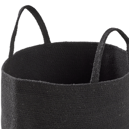 Large Woven Cotton Laundry Basket