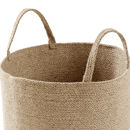 Large Woven Cotton Laundry Basket