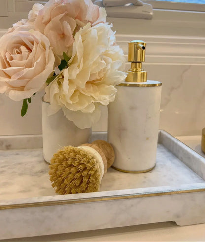 Marble Tray with Gold Trim High Class Touch 