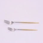 Morne 20 Pc Gold Silver Flatware Set, Service For 4 Cutlery High Class Touch - Home Decor 