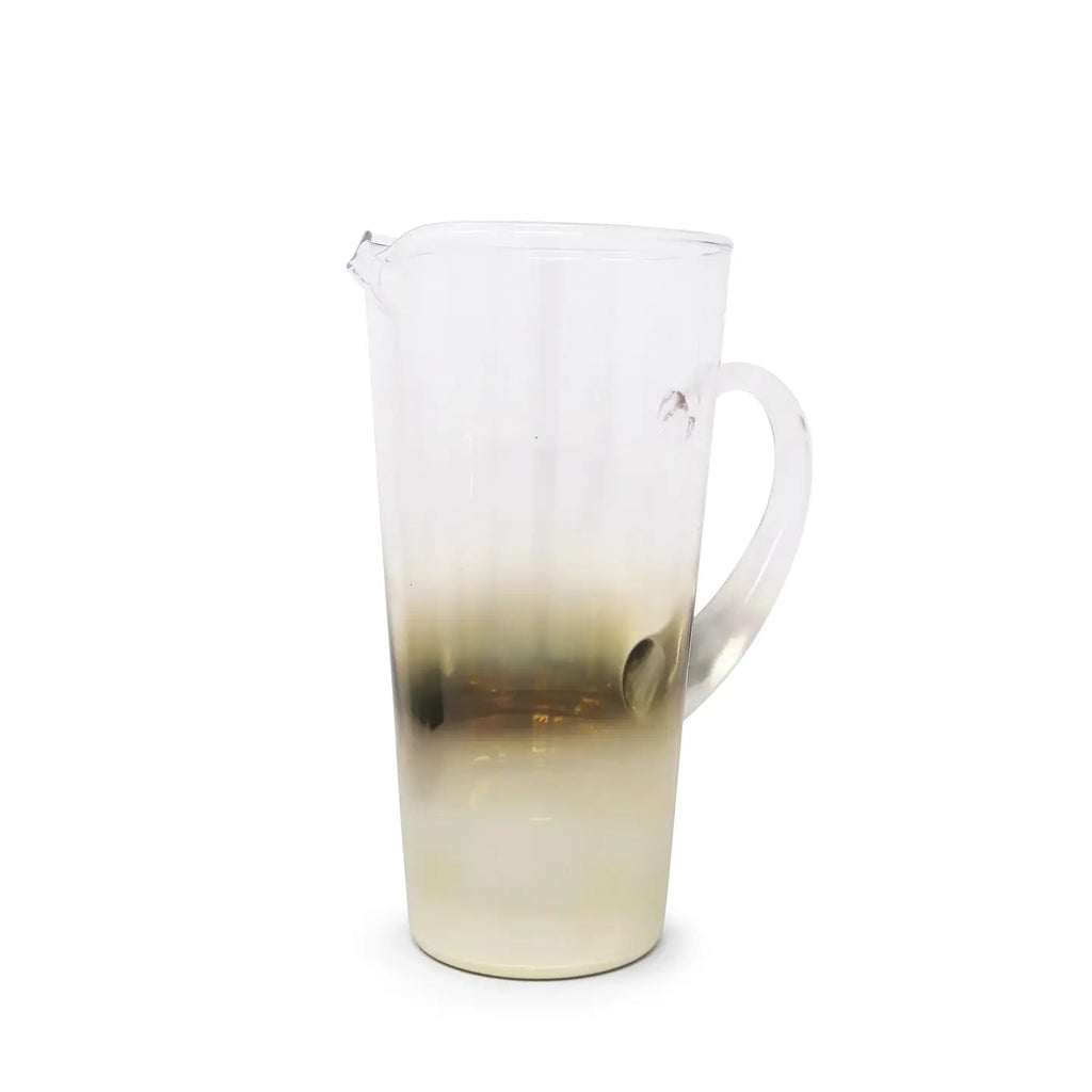 Pitcher with Gold Ombre Design Water glasses High Class Touch - Home Decor 