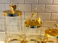 Set of Glass kitchen canisters