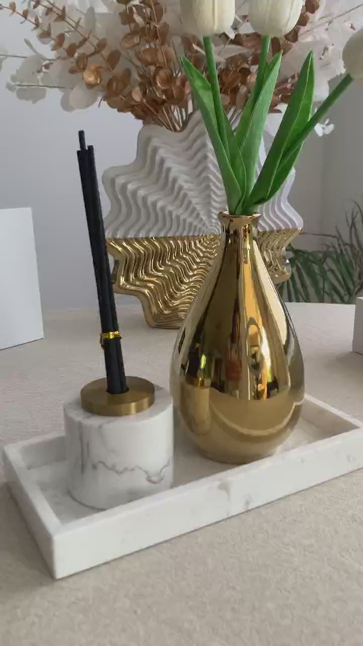 marble reed diffuser for bathroom