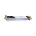 Rectangular Tray Mosaic Handles - Gold/ Nickel Decorative Trays High Class Touch - Home Decor 
