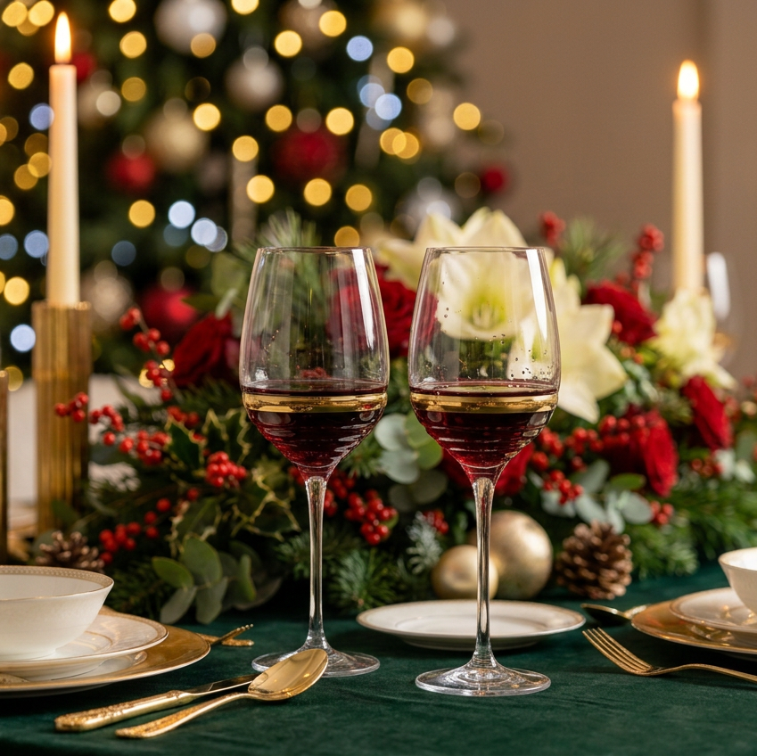 Set of 6 Glasses with Linear Design and Gold Stripe