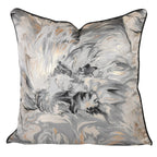 Silver, Black, Gold Couch Cushion Cover - High Class Touch