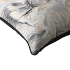 Silver, Black, Gold Couch Cushion Cover - High Class Touch