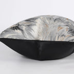 Silver, Black, Gold Couch Cushion Cover - High Class Touch