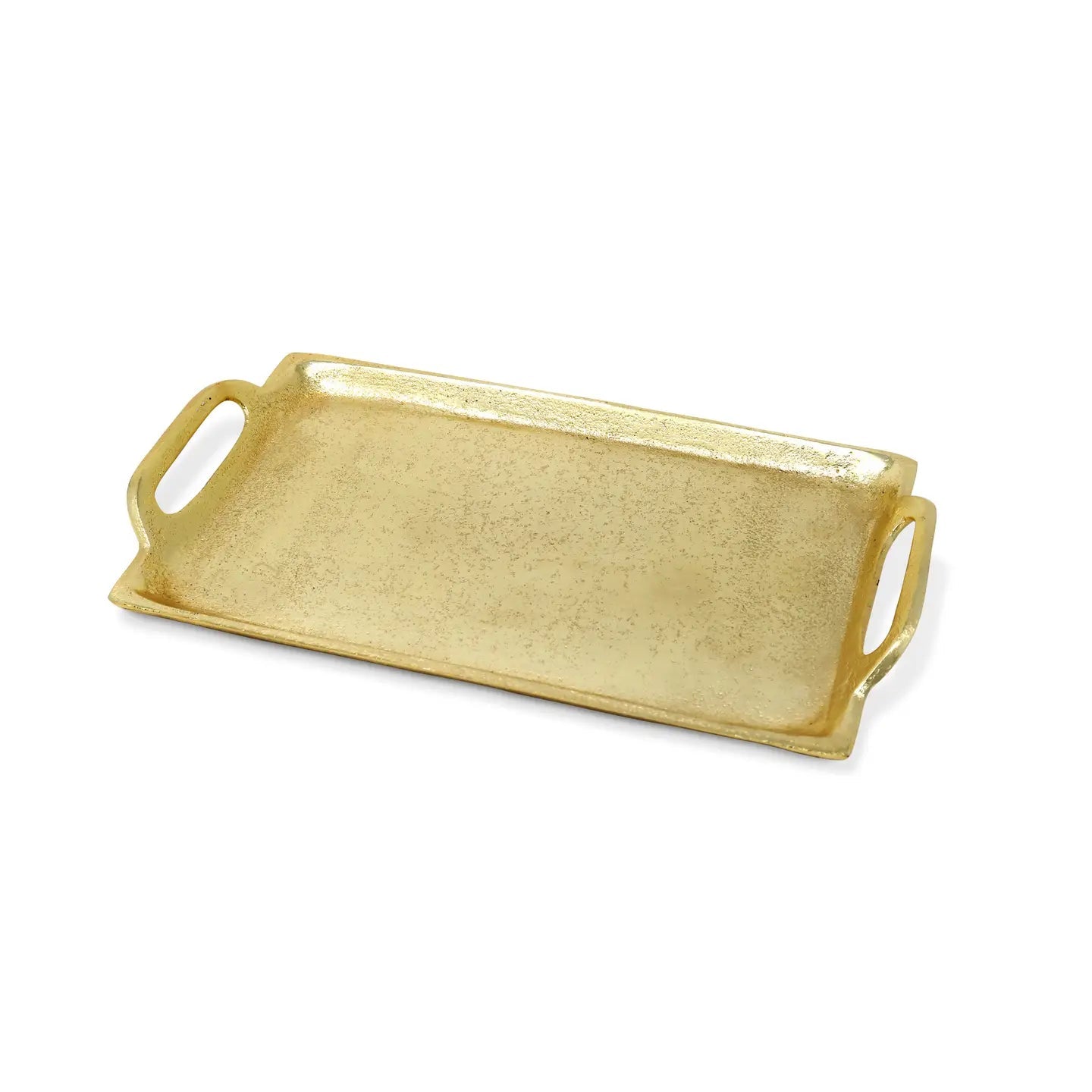 Simple Gold Serving Tray, 12.25"L Serving Trays High Class Touch - Home Decor 