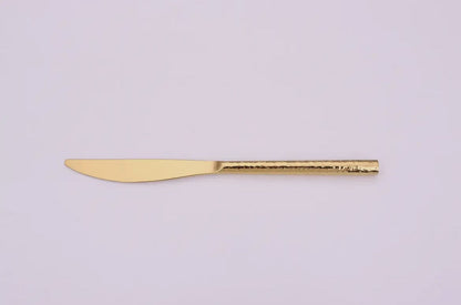 20 Pcs Gold Hammered handle Cutlery set Cutlery High Class Touch - Home Decor 