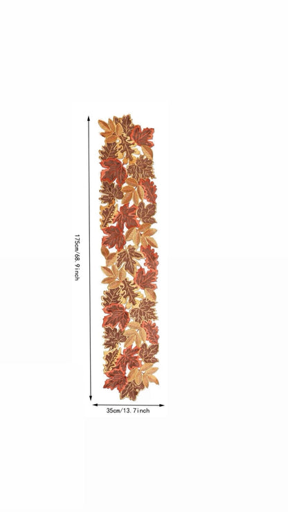 Autumnal Leaf Table Runner Table Runner High Class Touch - Home Decor 