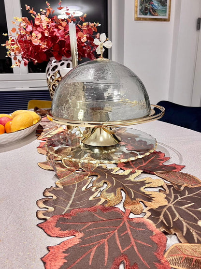 Autumnal Leaf Table Runner Table Runner High Class Touch - Home Decor 