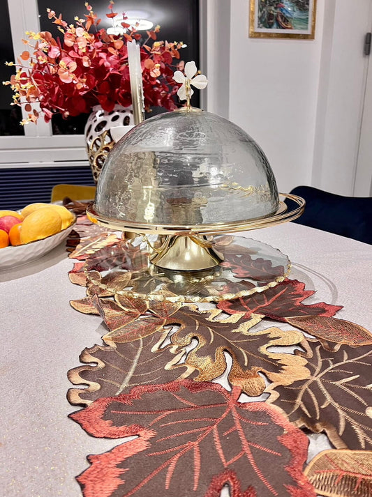 Autumnal Leaf Table Runner Table Runner High Class Touch - Home Decor 
