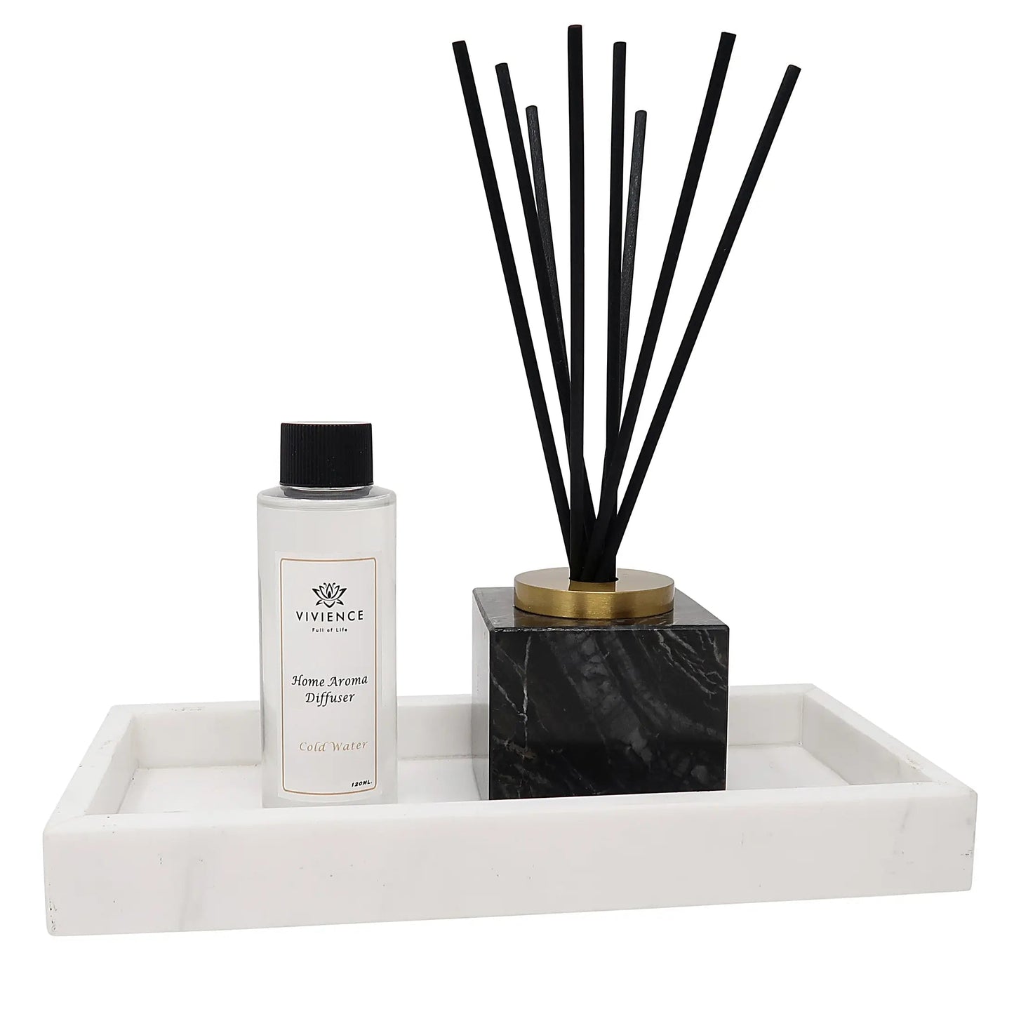 Black Marble Reed Diffuser Diffuser High Class Touch - Home Decor 