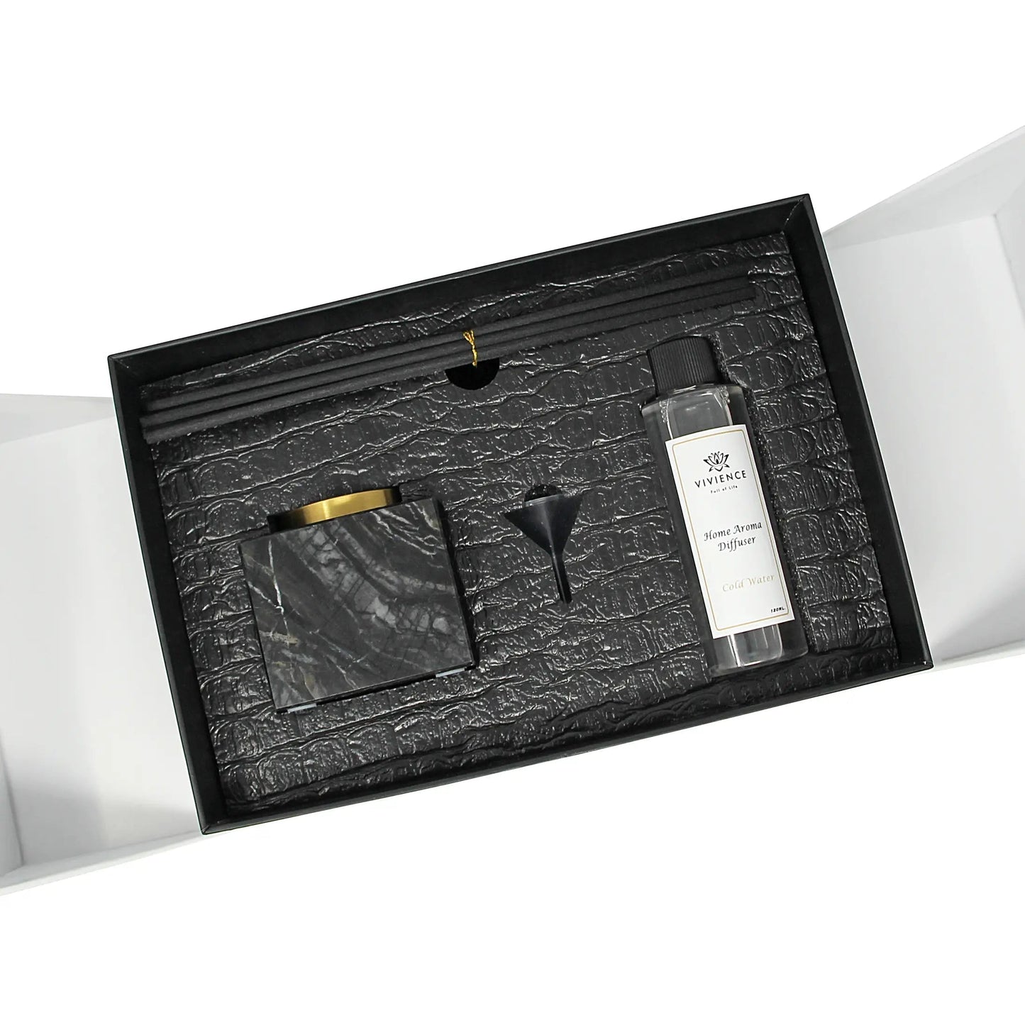 Black Marble Reed Diffuser Diffuser High Class Touch - Home Decor 